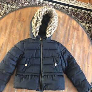 Michael Kors puffer jacket with fur lined hood